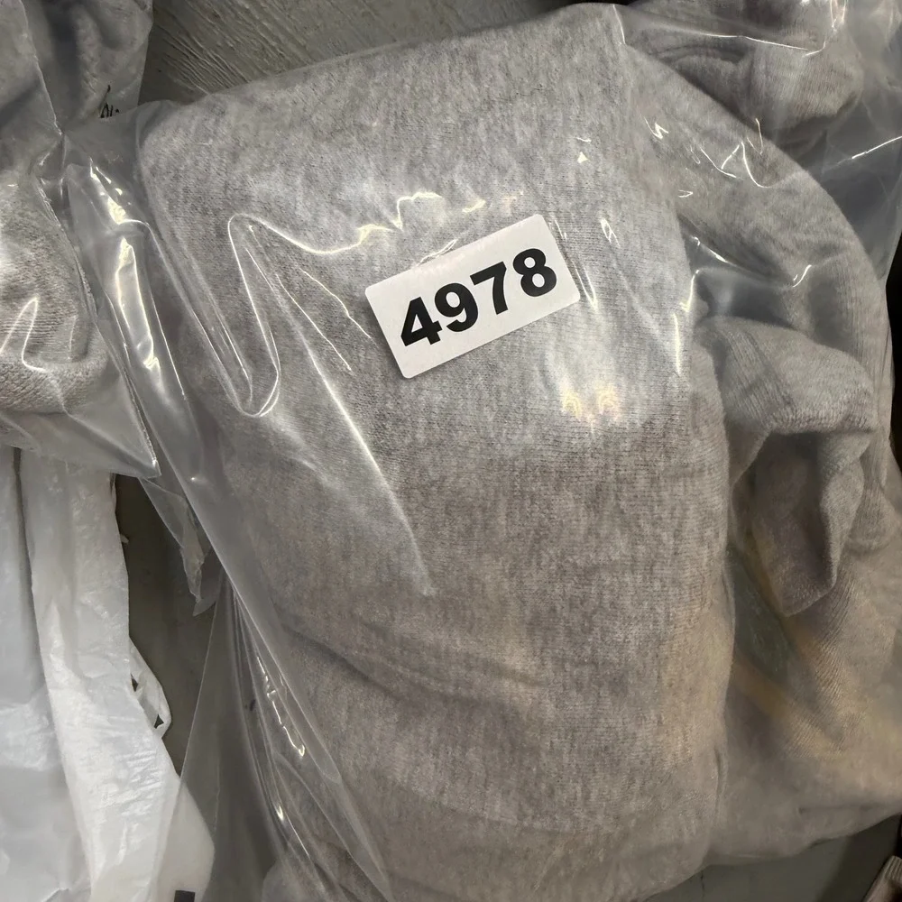 The North Face Mens Heather Gray Green Box‎ Logo Pullover Hoodie Small 4978